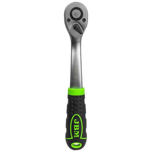CARRACA DE 1/2" CON CABEZAL CON 72 DIENTES 255MM Y VASOS HEXAGONALES