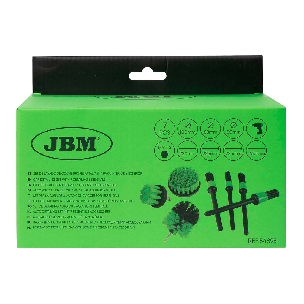 SET DE LAVADO DE COCHE PROFESIONAL 7 EN 1 PARA INTERIOR Y EXTERIOR