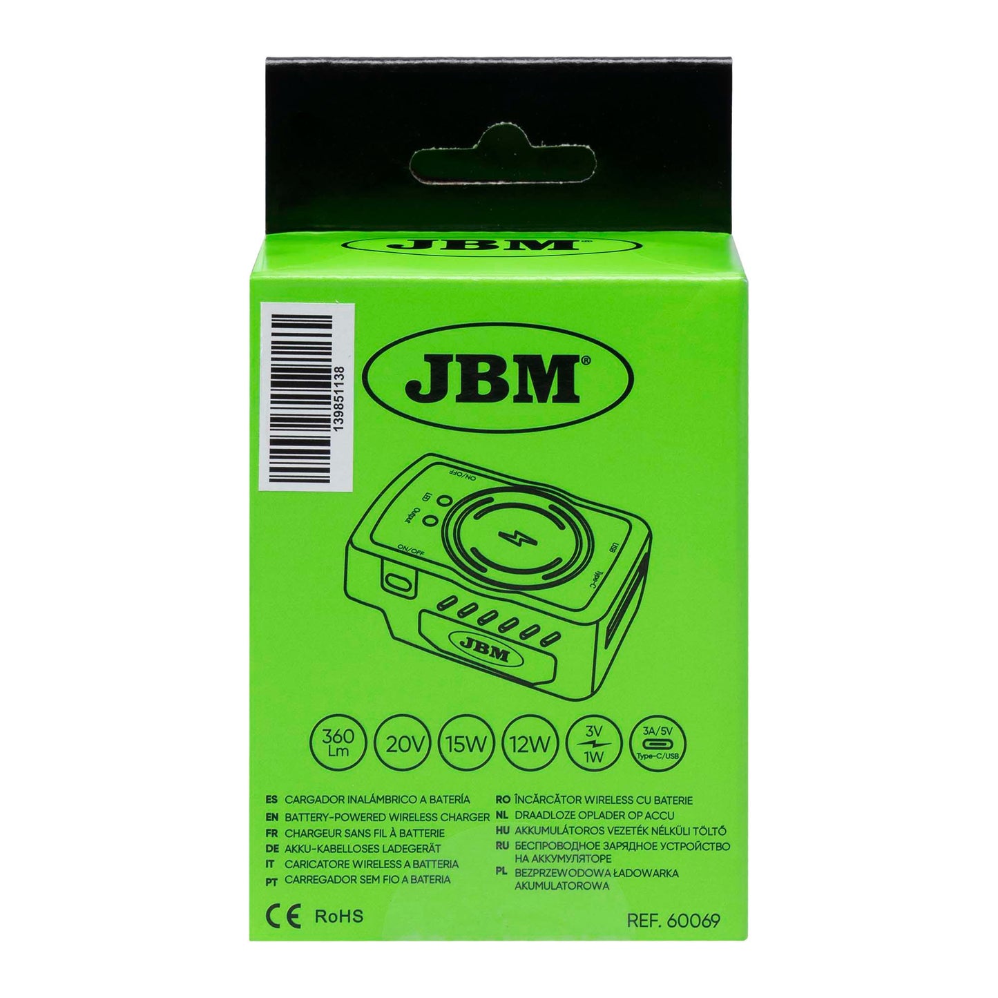 CARGADOR INALÁMBRICO A BATERÍA